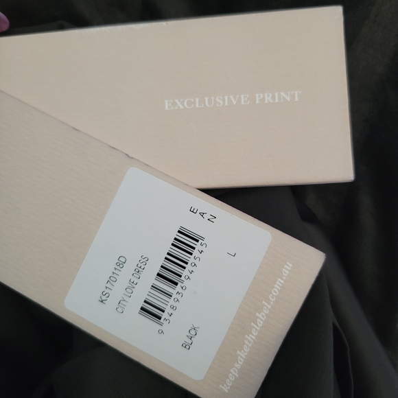 NWT Keepsake The Label Pleates Satin City Love Backless Flounce Mini Dress LG - Picture 14 of 15